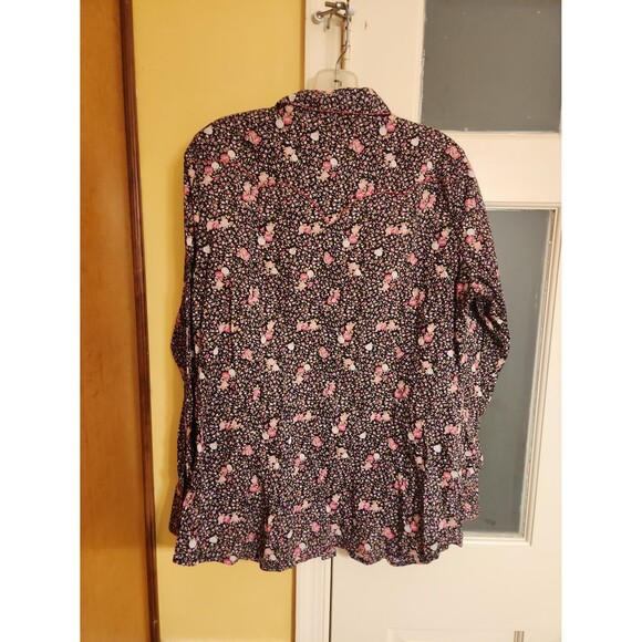 Ariat Women's Floral-Print Longsleeve Buttoned Rodeo Shirt Size XL - Picture 10 of 11